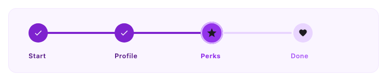 Custom Icons Stepper